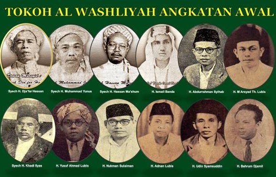 Kolase Tokoh Al Washliyah – dokumentasi historis