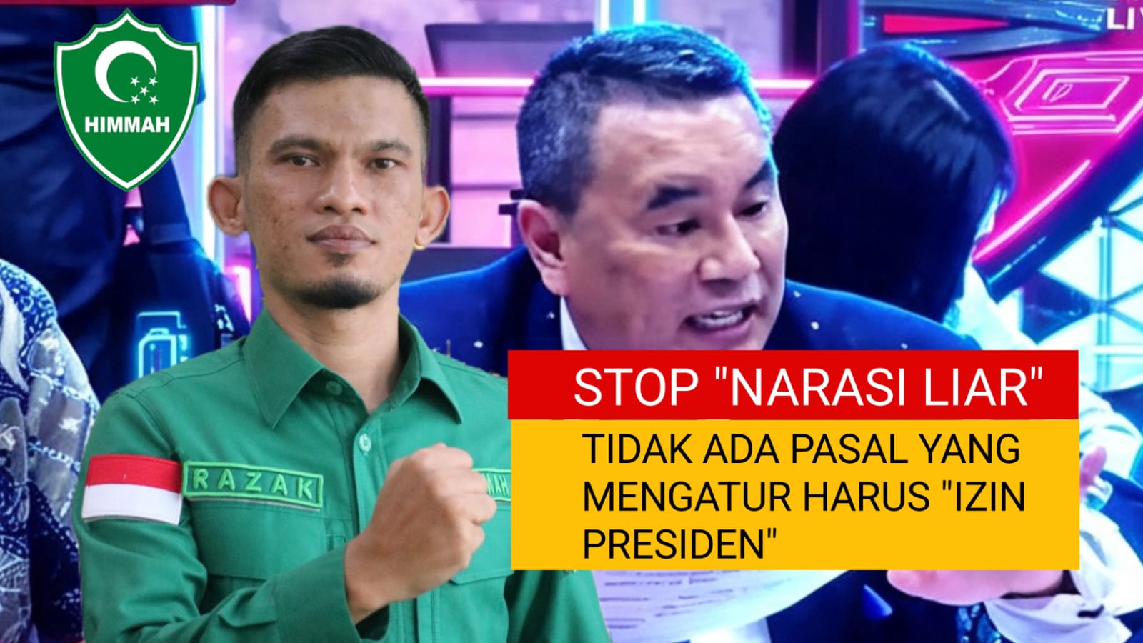 PP HIMMAH: Klaim Hotman Paris "Harus Izin Presiden" Keliru dan Lemahkan Hukum